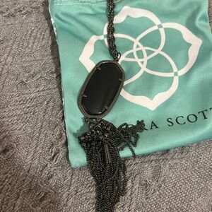 Kendra Scott Black Pendant Necklace